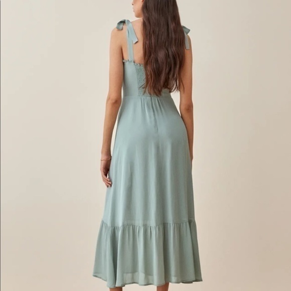 Reformation Nikita Dress in Celadon *NEW* - Picture 4 of 7
